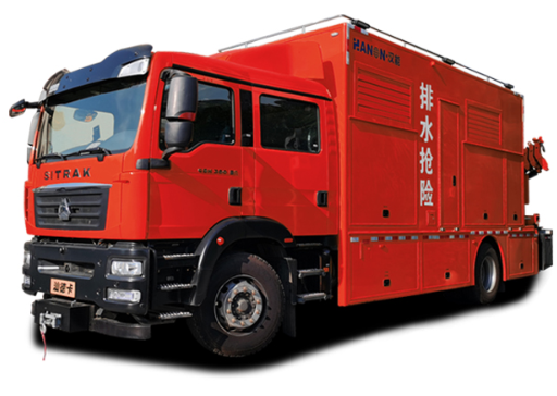 6000型汕德卡双排排水抢险车