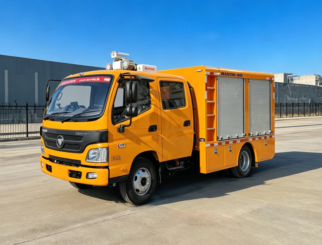 1200方蓝牌双排大流量排水抢险车